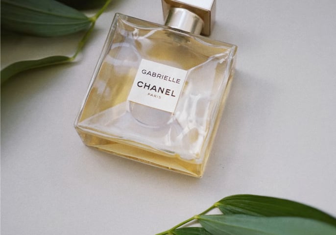 A bottle of Chanel Gabrielle Parfum